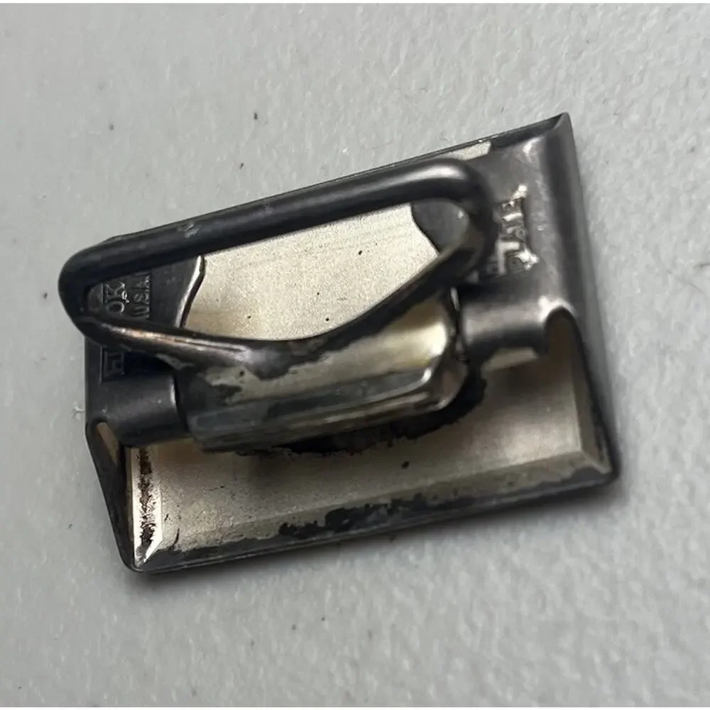 Vintage Hickok Belt Buckle G Hickok Plate Silver Tonen 1